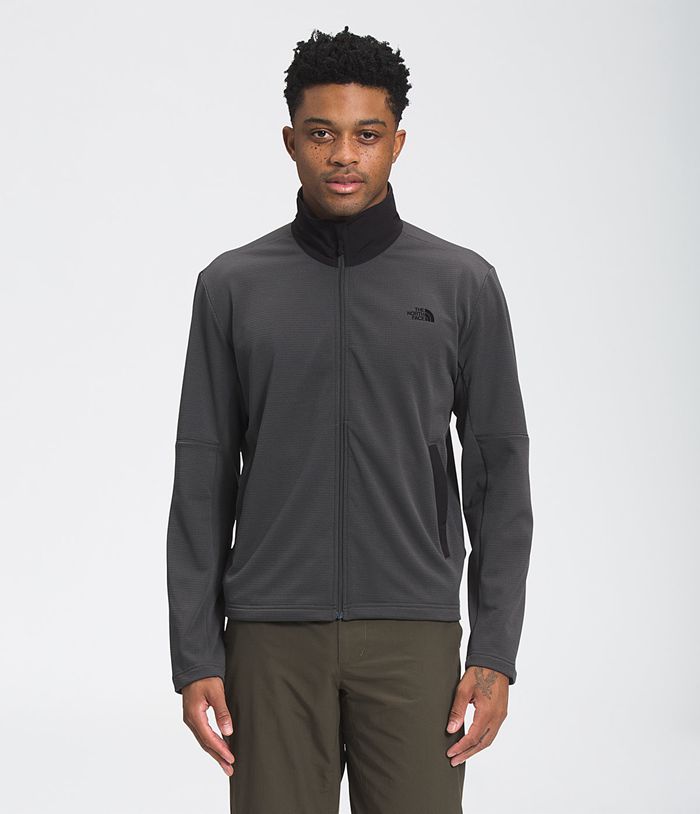 The North Face Softshell Heren Wayroute Full Rits INPF64587 - Donkergrijs